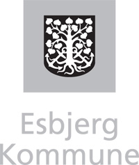 Esbjerg Kommune, 2 linjer under, sort-grå